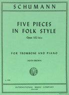 Pieces in Folk Style 5 Op 102 Bis Trb/pno