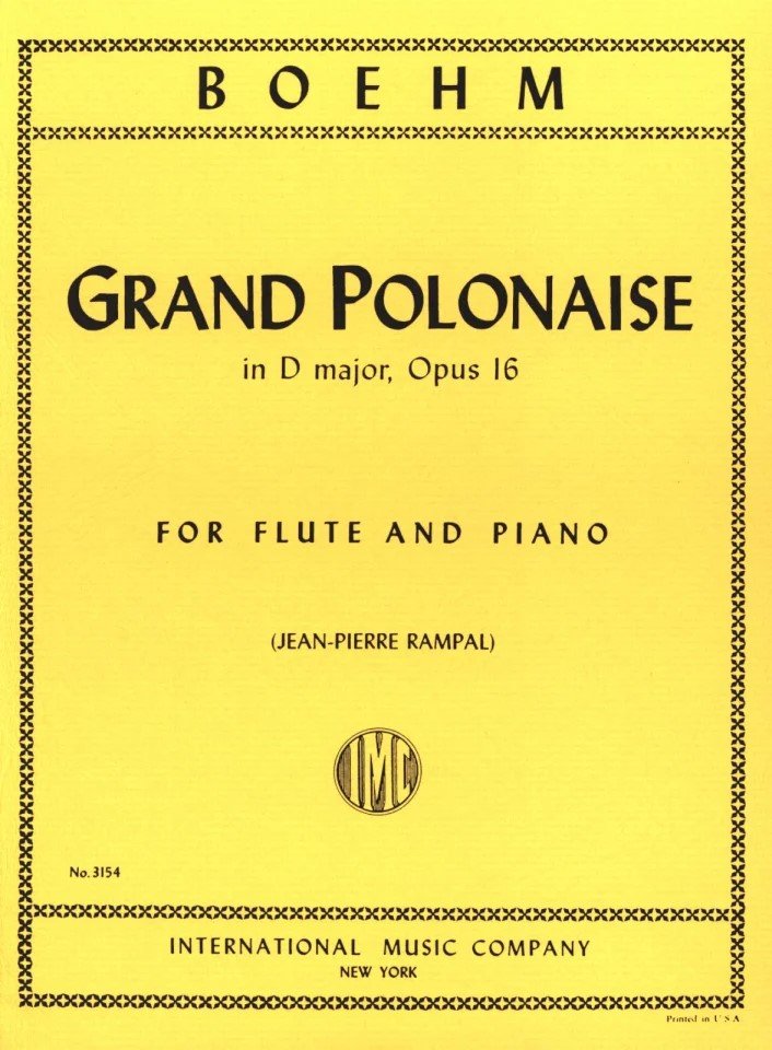 Bohm - Grand Polonaise Op 16 D Flute/piano