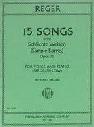 Songs 15 From Simple Songs Op 76 Med-Low