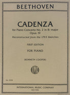 Cadenza to Concerto No 2 Op 19 B Flat