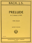 Prelude in C Min S999 Cello Solo Ed Solow