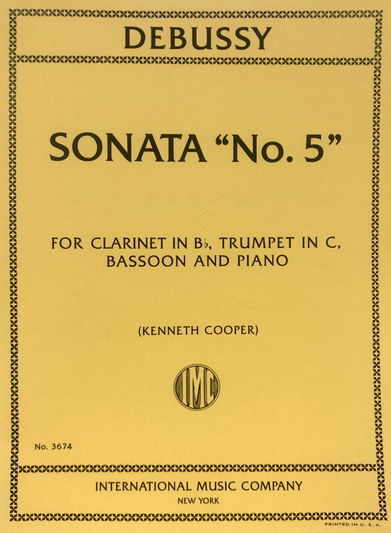Sonata No 5 Cl/tpt/bass/piano Ed Cooper