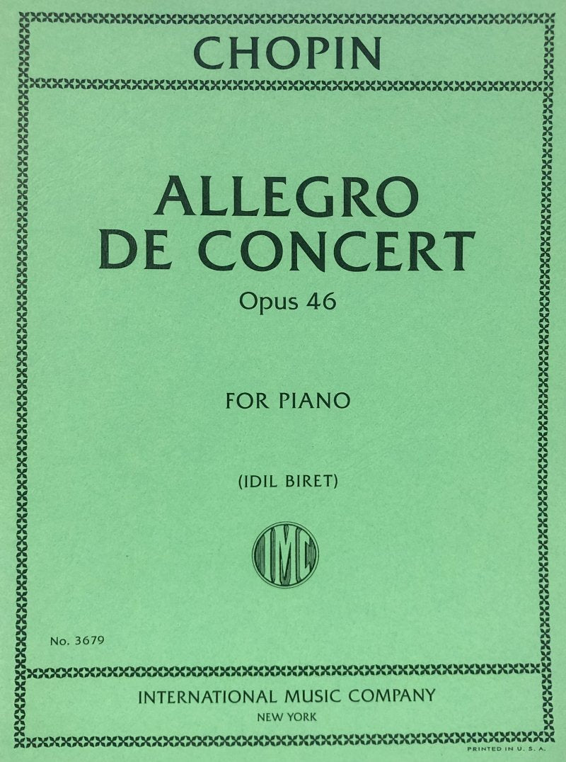Allegro De Concert Op 46 Piano Solo