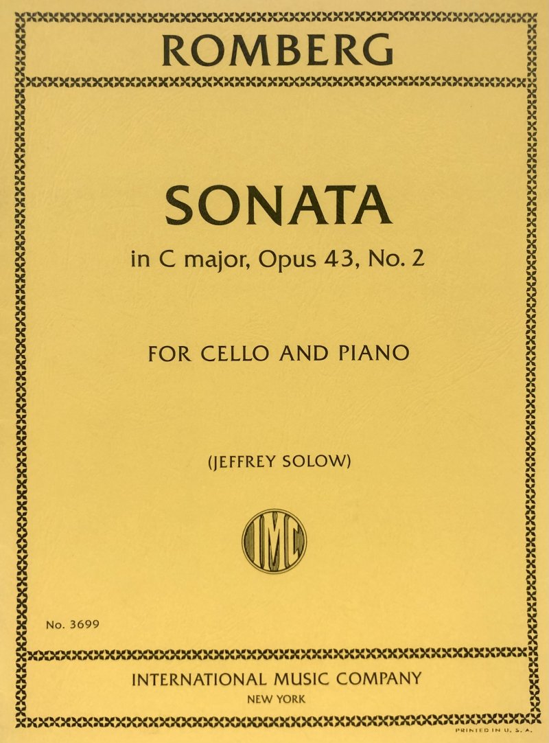 Romberg - Sonata C Major Op 43 No 2 Cello/piano