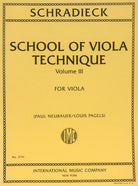 Schradieck - School of Viola Technique Vol 3 for Viola