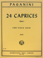 Paganini - 24 Caprices Op 1 for Viola Solo Ed Raby