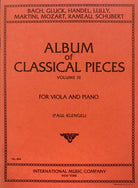 Album of 24 Classical Pieces Vol 3 Viola Arr Klengel