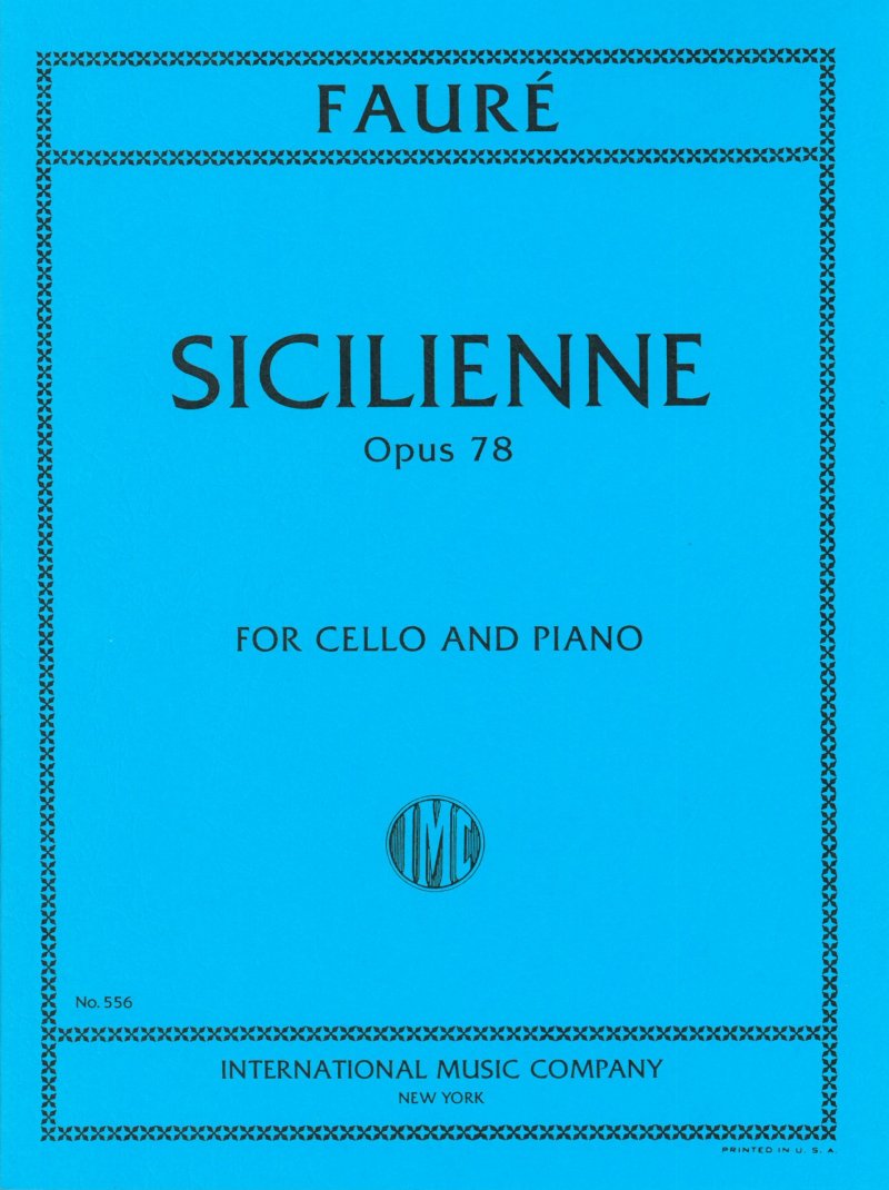 Faure - Sicilienne Op 78 Cello/piano
