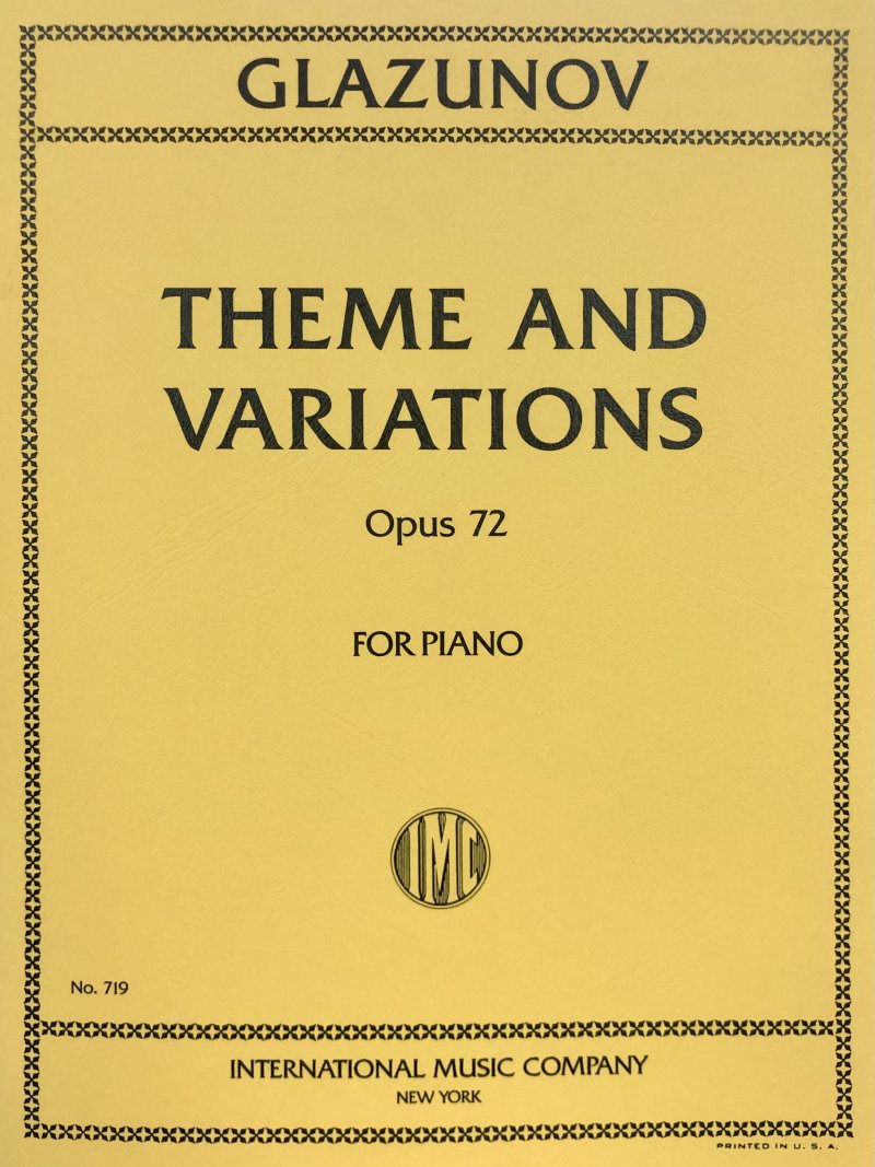 Theme and Variations Op 72