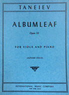 Album Leaf Op 33 Arr Davis Vla Pno