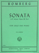 Romberg - Sonata E Minor Op 38 No 1 Cello/piano