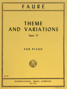 Faure - Theme and Variations Op 73 Piano