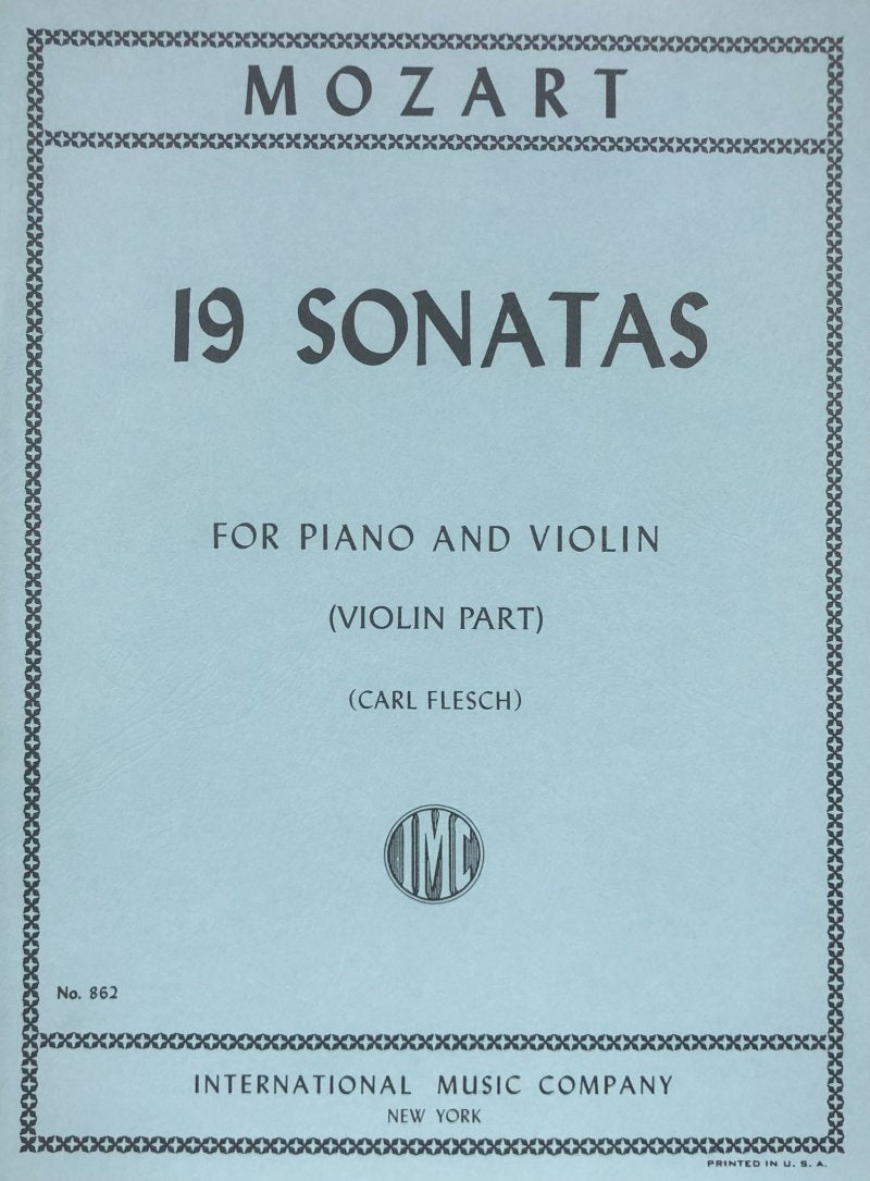 Sonatas 19 Ed Flesch Schnabel Vln/pno