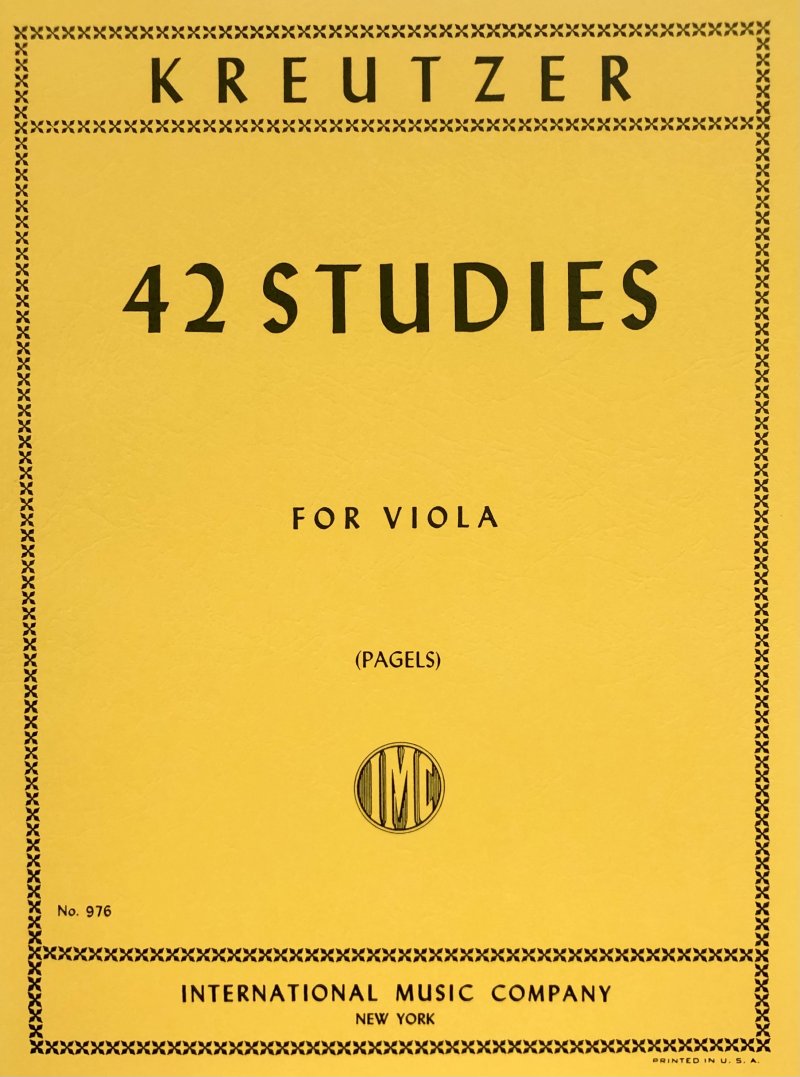 Kreutzer - 42 Studies Viola Ed Pagels
