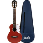 Flight Iris Concert Ukulele Red With Bag