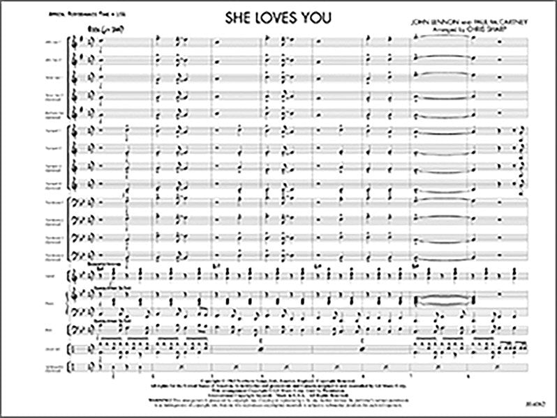 She Loves You Je1 Sc/pts Arr Sharp
