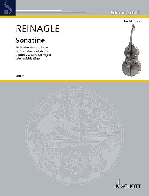Reinagle - Sonatine G Major Double Bass/piano