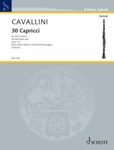 Cavallini - 30 Caprices Op 1-5 for Clarinet Solo
