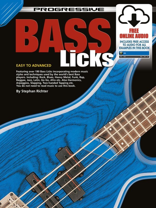 Progressive Bass Licks Bk/ola