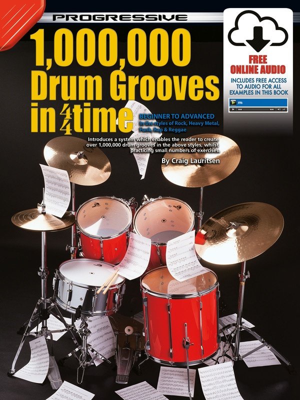 Progressive 1000000 Drum Grooves in 4/4 Time Bk/ola