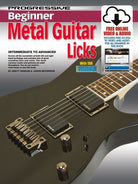 Progressive Beginner Metal Guitar Licks Bk/olm