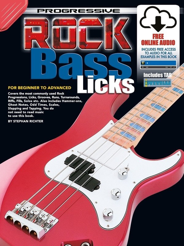 Progressive Rock Bass Licks Bk/ola