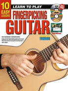 10 Easy Lessons Learn to Play Fingerpicking Guitar Bk/olm