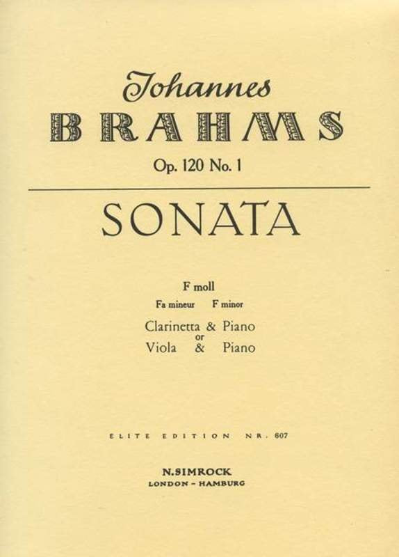 Brahms - Sonata Op 120 No 1 Clarinet/piano