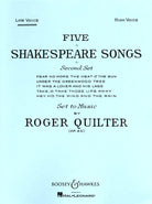 Five Shakespeare Songs Op 23 Low Voice