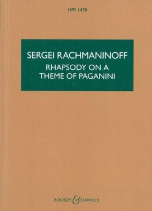 Rhapsody on a Theme of Paganini Op 43 Study Score