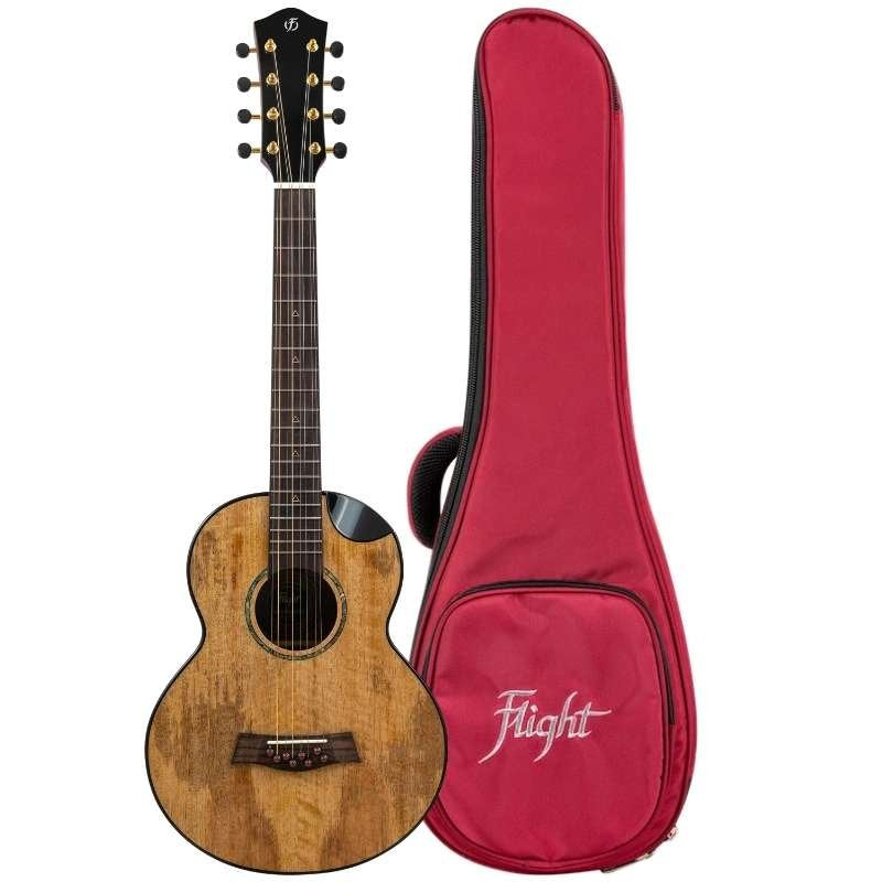 Flight Maia 8 Steel String Baritone Eq-A Ukulele