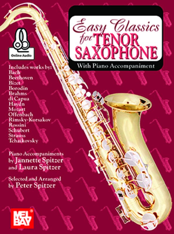 Easy Classics for Tenor Sax With Piano Accompaniment Bk/ola