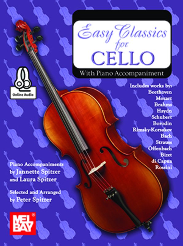 Easy Classics for Cello With Piano Accompaniment Bk/ola