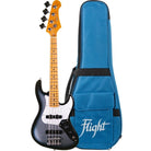 Flight Mini Jb Moonburst Bass Ukulele Solid Body