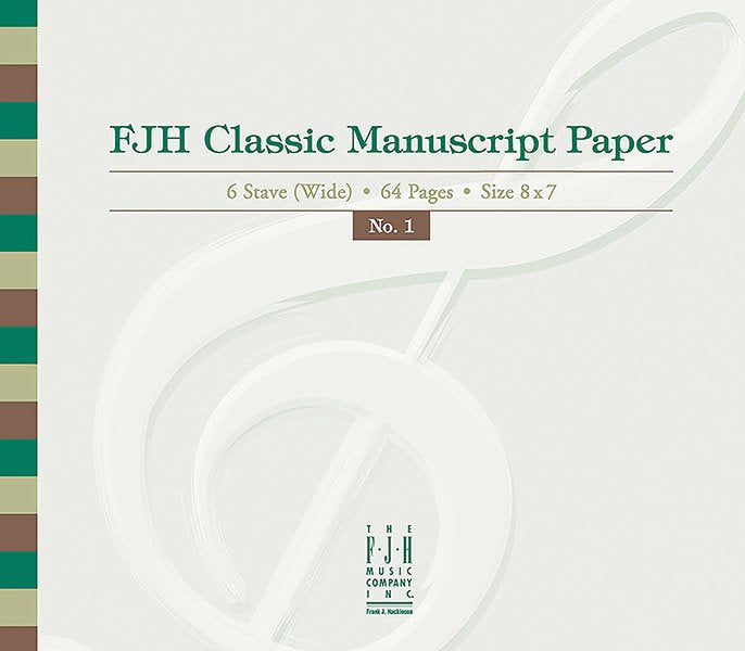 Fjh Classic Manuscript Paper No 1