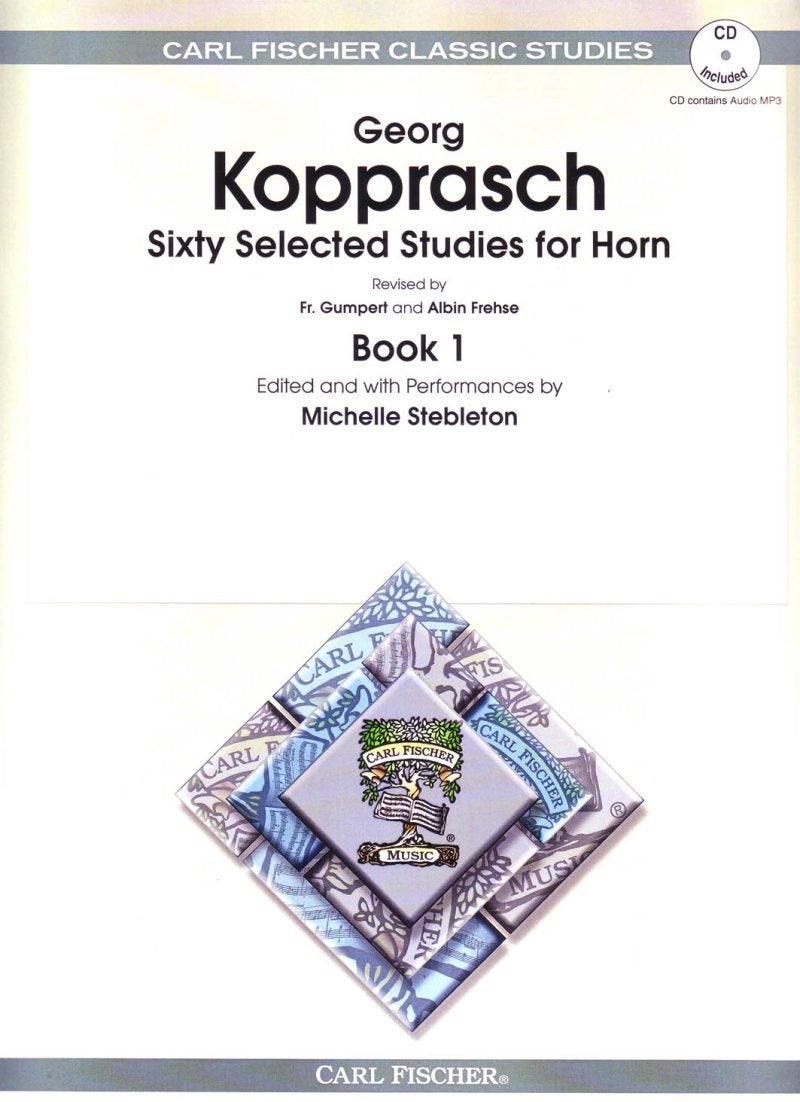 Kopprasch - 60 Selected Studies Bk 1 French Horn Bk/cd