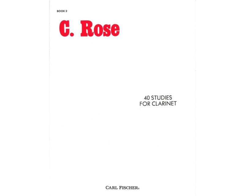 Rose - 40 Studies for Clarinet Bk 2