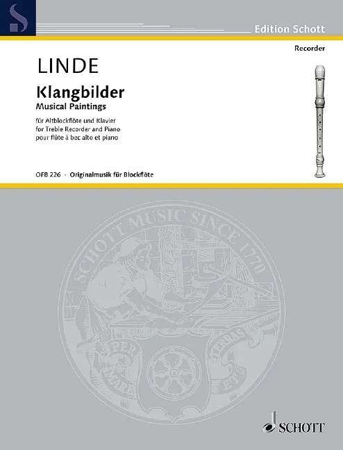 Linde - Musical Paintings Treble Recorder/piano