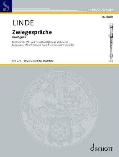 Linde - Dialogues for Recorder (treble and Tenor)/cello