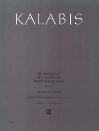 Kalabis - 3 Monologues Op 83 for Cello Solo