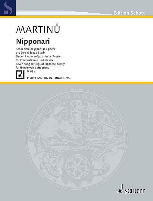 Martinu - Nipponari H 68a for Female Voice and Piano