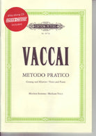 Vaccai - Practical Method Medium Voice Bk/cd