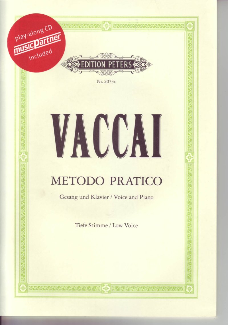 Vaccai - Practical Method Low Voice Bk/cd