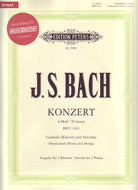 Concerto No 1 Bwv 1052 D Min 2p 4h Bk/cd Urtext