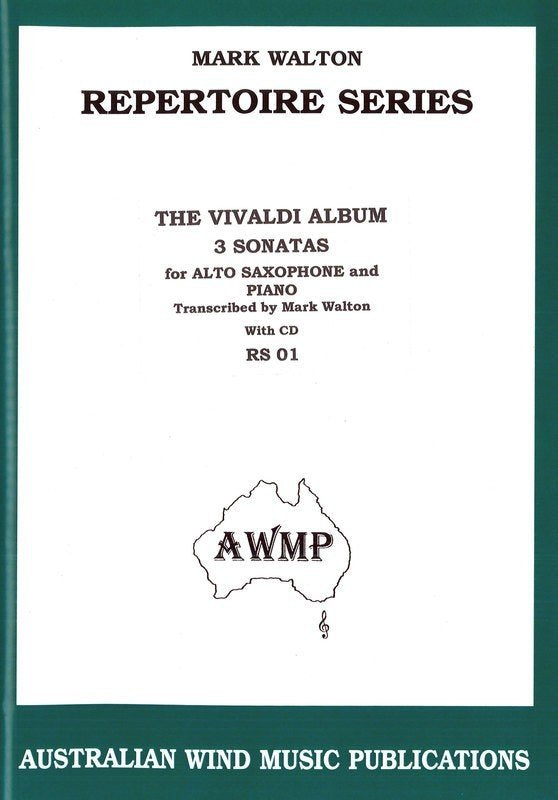 VIVALDI ALBUM ALTO SAX/PIANO BK/CD