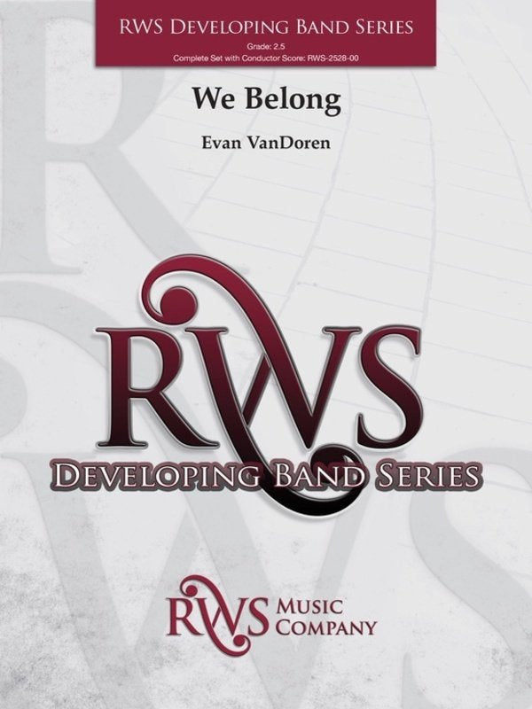 We Belong for Concert Band Cb2.5 Sc/pts