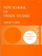 Carse - New School of Violin Studies Bk 4