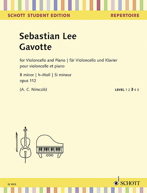 Lee - Gavotte B Minor Op 112 for Cello and Piano