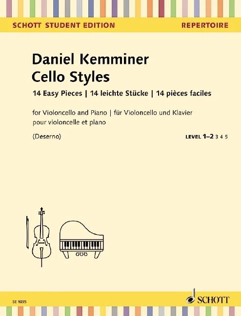 Kemminer - Cello Styles 14 Easy Pieces Cello/piano