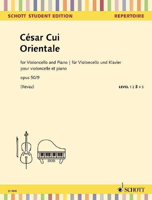 Cui - Orientale Op 50 No 9 Cello/piano